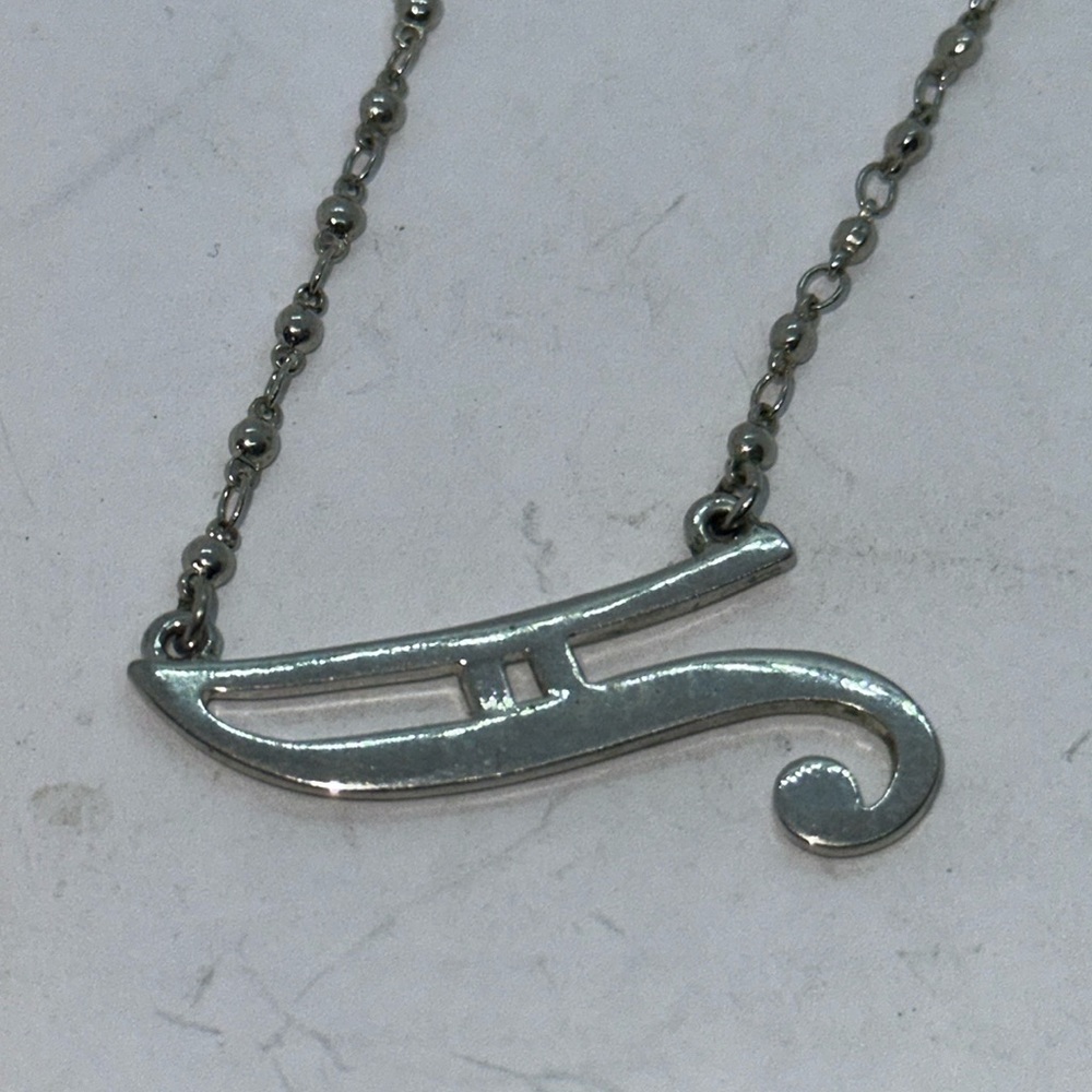 Sideways "A" Necklace